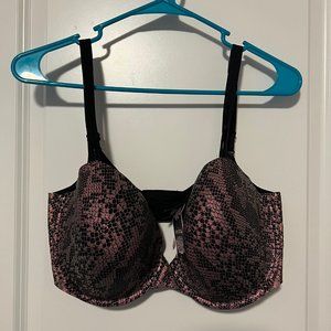 Victoria's Secret Lined Demi Snake Print Bra Size 38DDD NWT